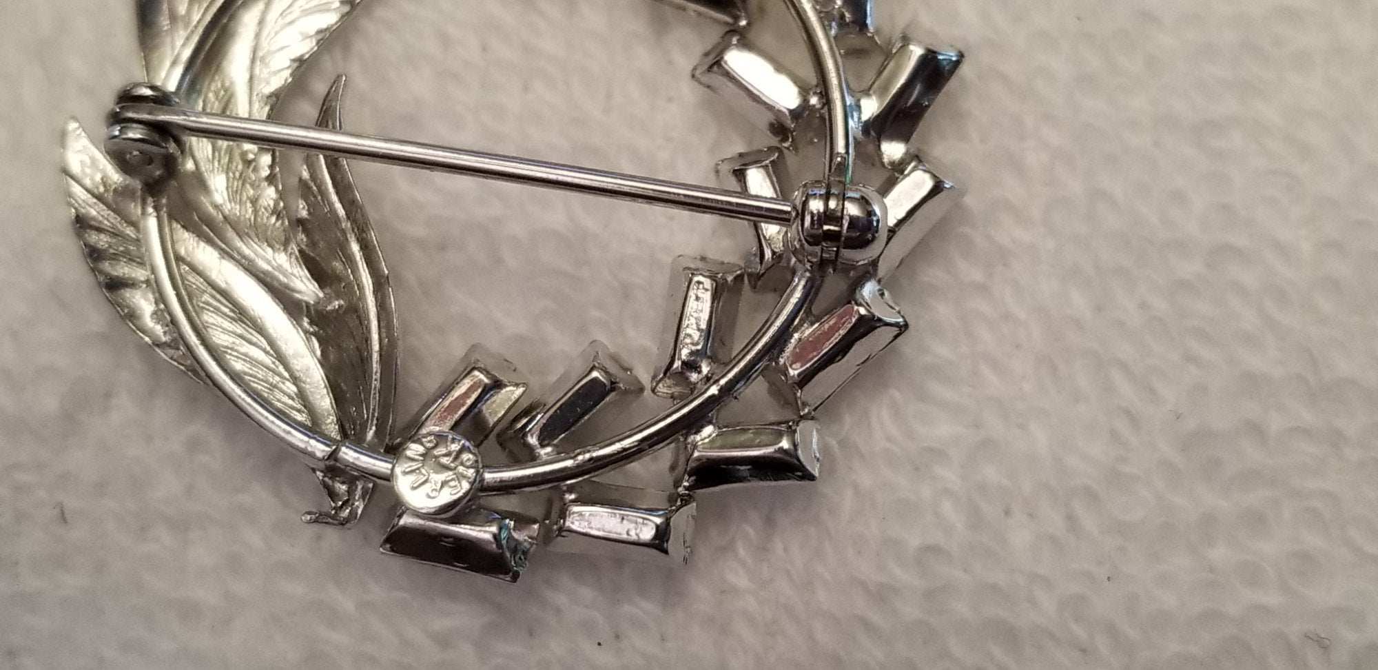 Vintage TK Tru-Kay Sterling Brooch And Earring Set