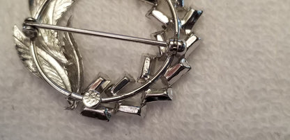 Vintage TK Tru-Kay Sterling Brooch And Earring Set