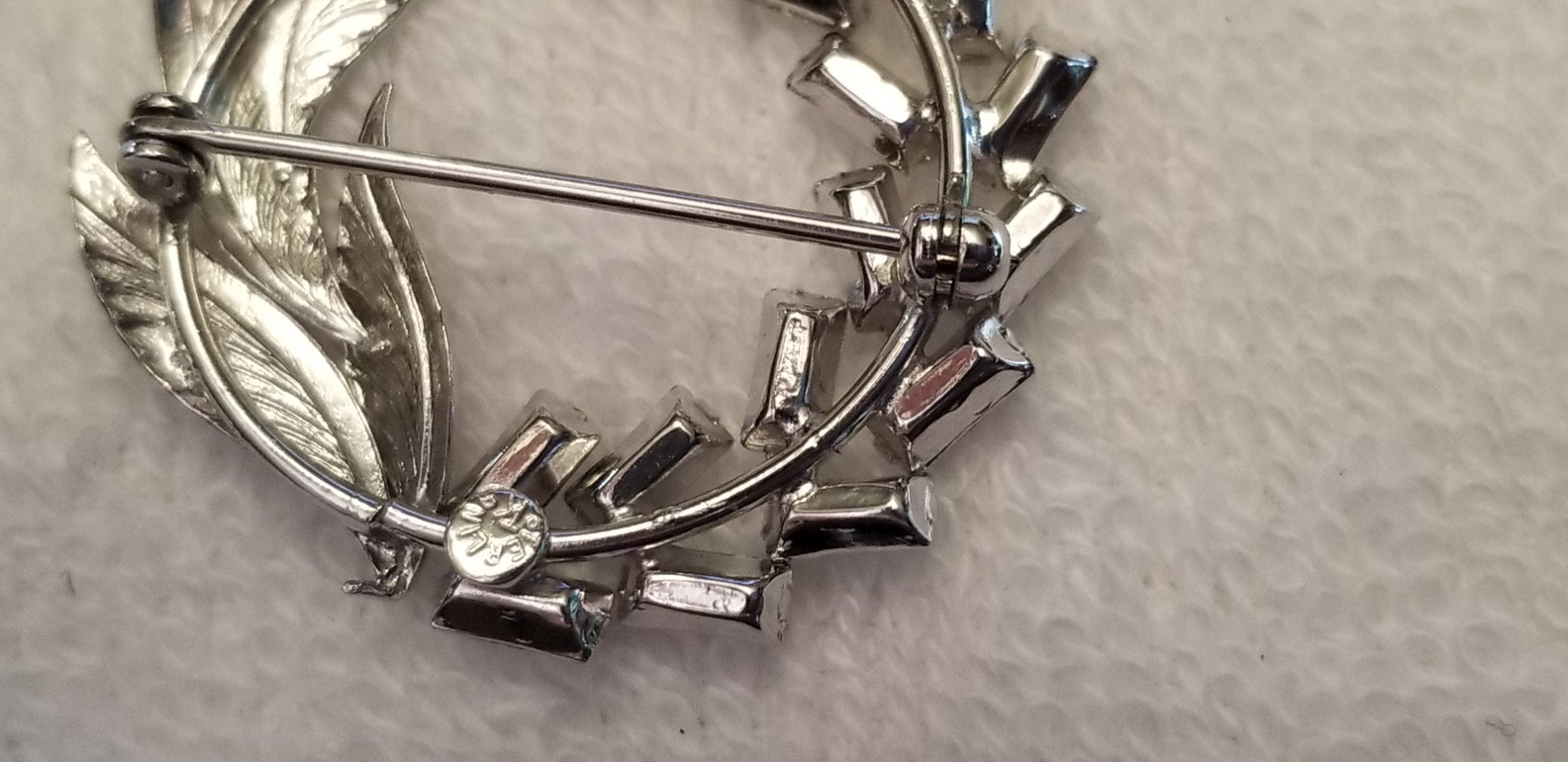 Vintage TK Tru-Kay Sterling Brooch And Earring Set