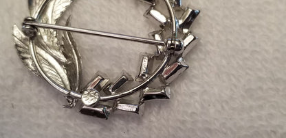 Vintage TK Tru-Kay Sterling Brooch And Earring Set