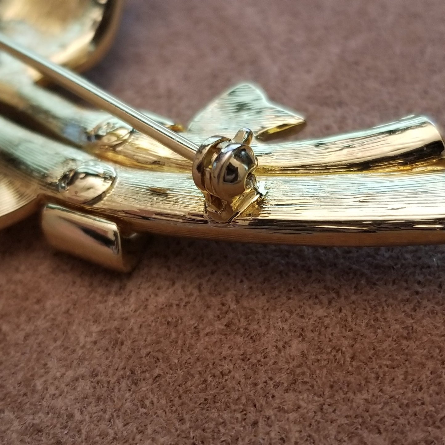 Vintage Nolan Miller Rhinestone Rose Brooch