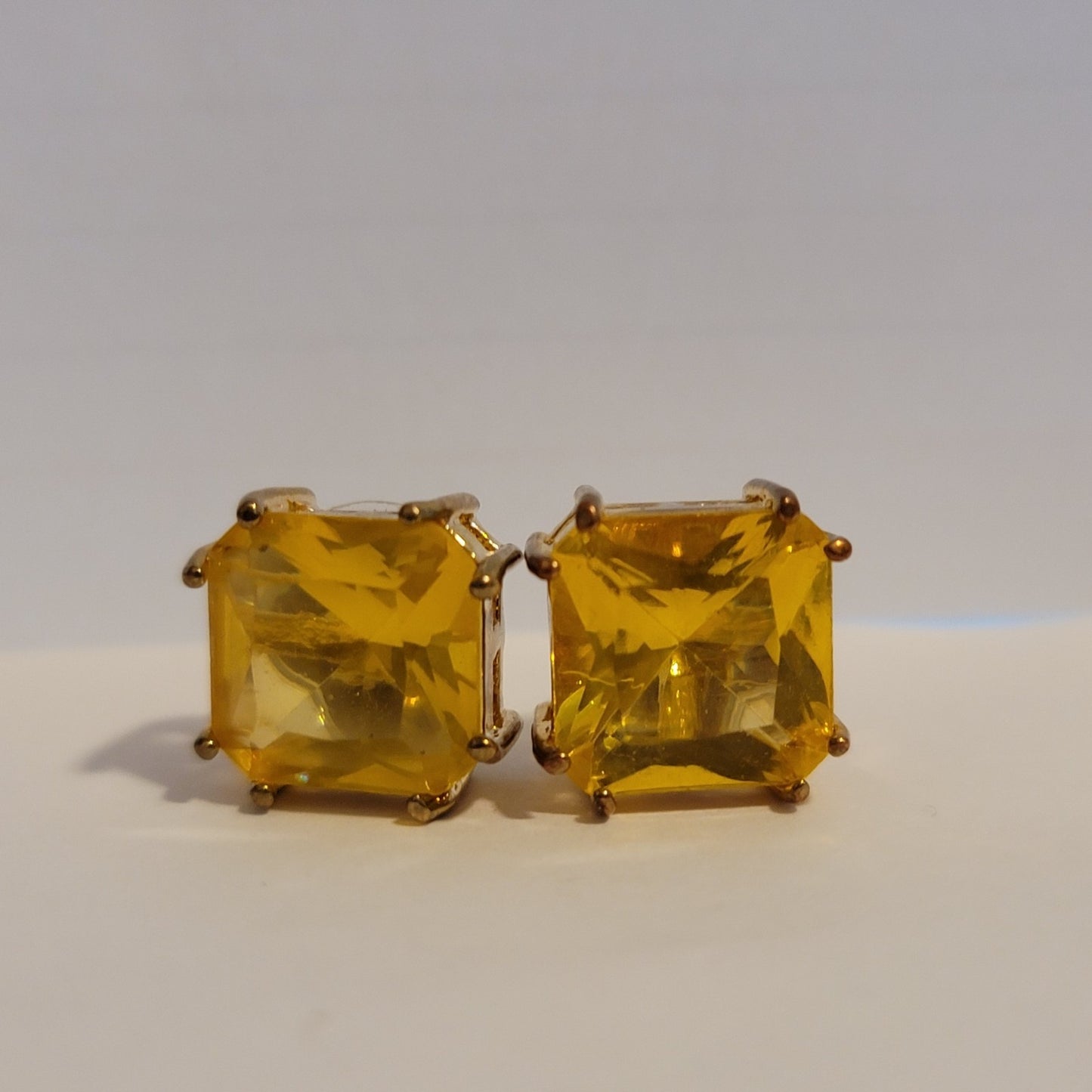 Yellow Stud Earrings