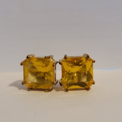 Yellow Stud Earrings