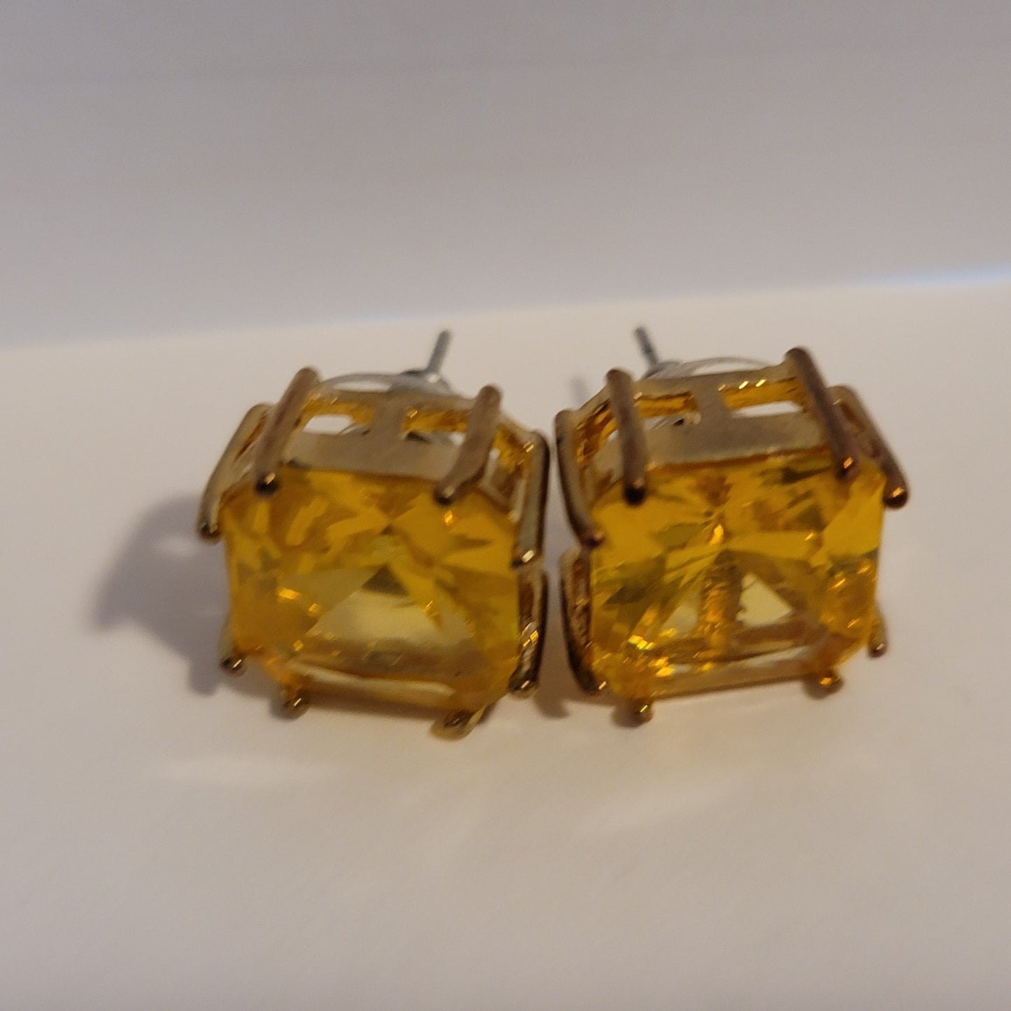Yellow Stud Earrings