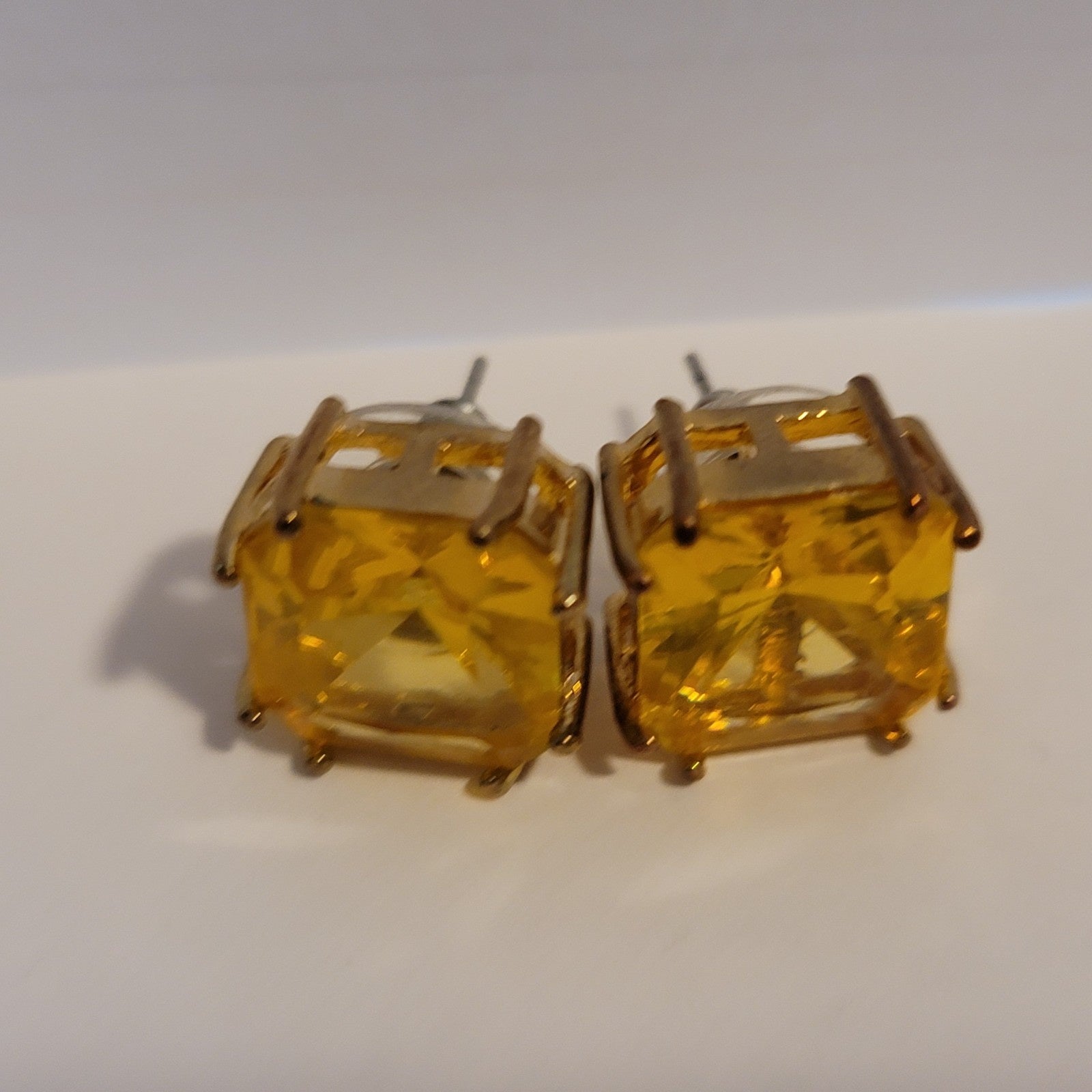 Yellow Stud Earrings