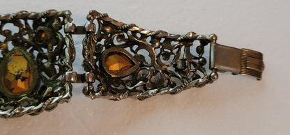 Vintage Statement Rhinestone Bracelet