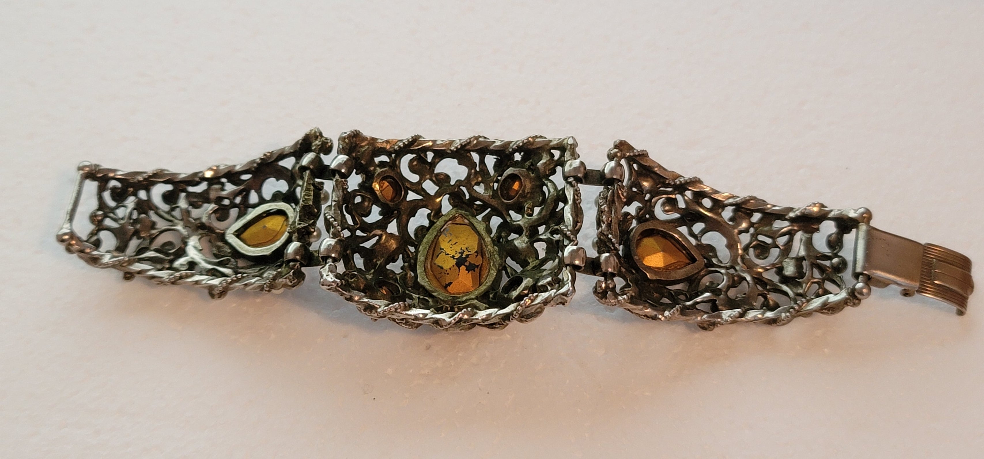 Vintage Statement Rhinestone Bracelet