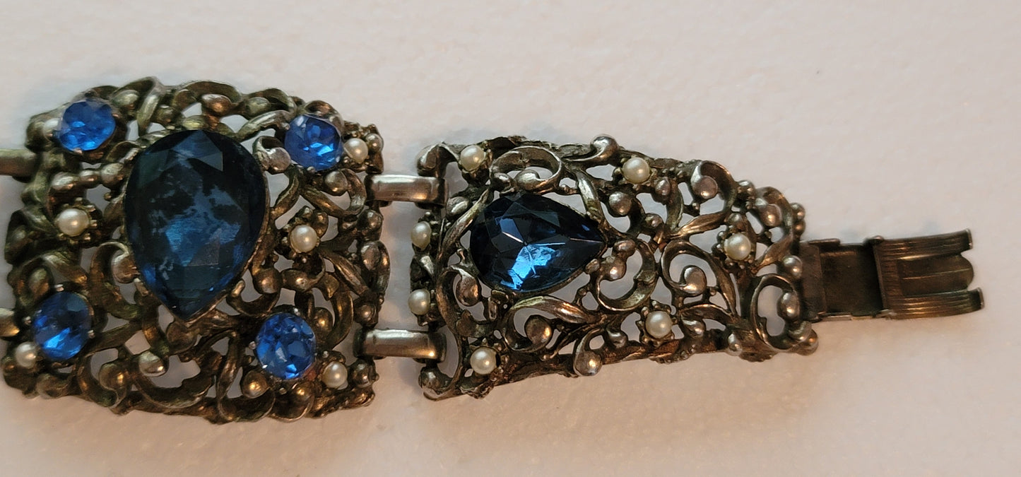 Vintage Statement Rhinestone Bracelet