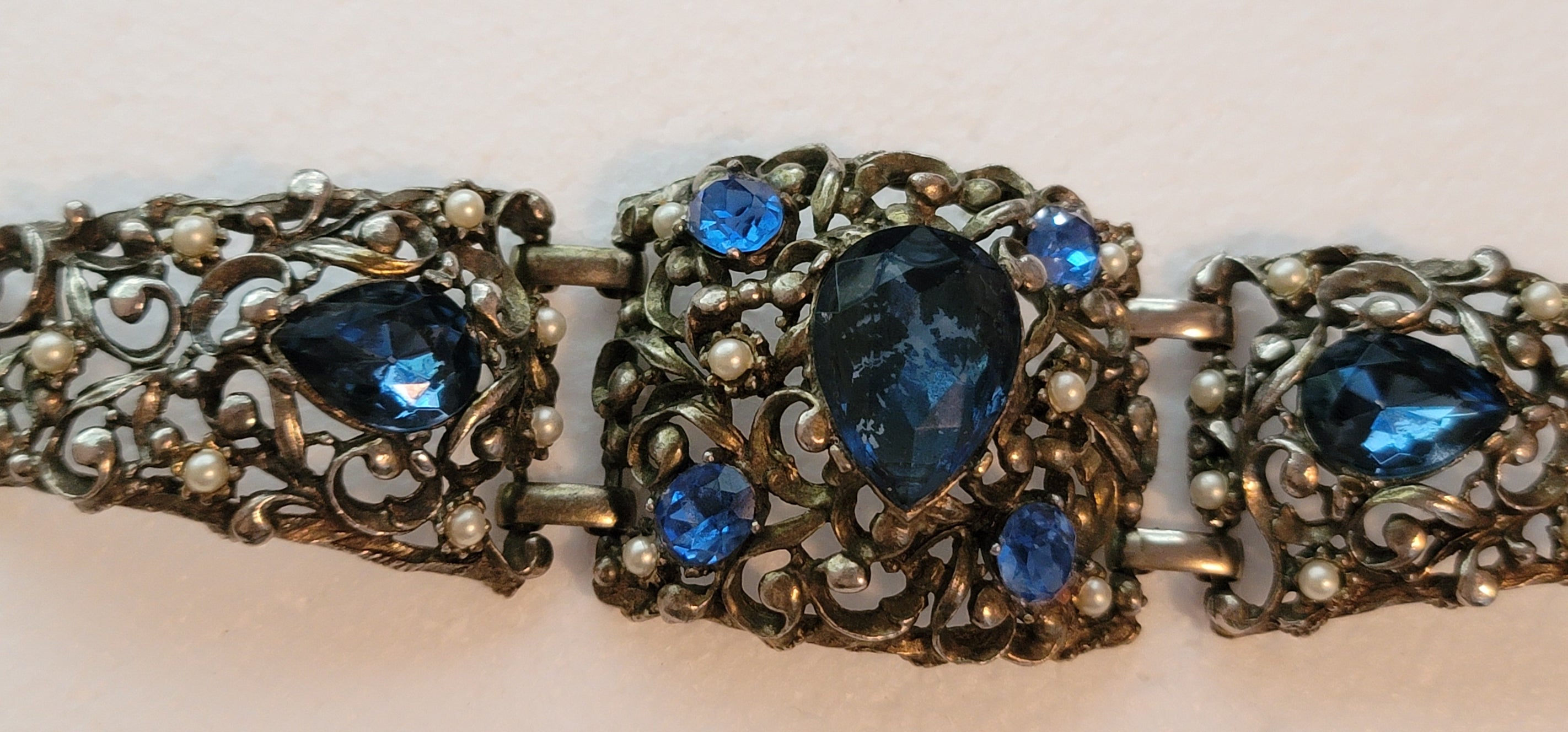 Vintage Statement Rhinestone Bracelet