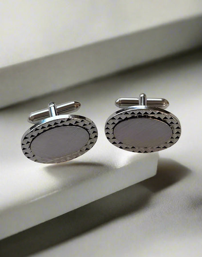 Silver Vintage Tone Cufflinks