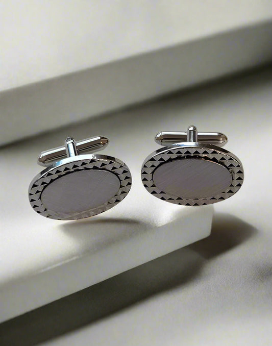 Silver Vintage Tone Cufflinks
