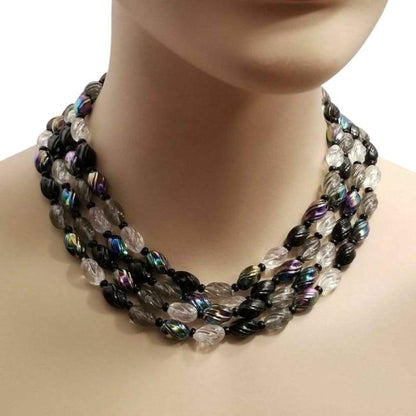 Vintage 4 Strand Beaded Necklace