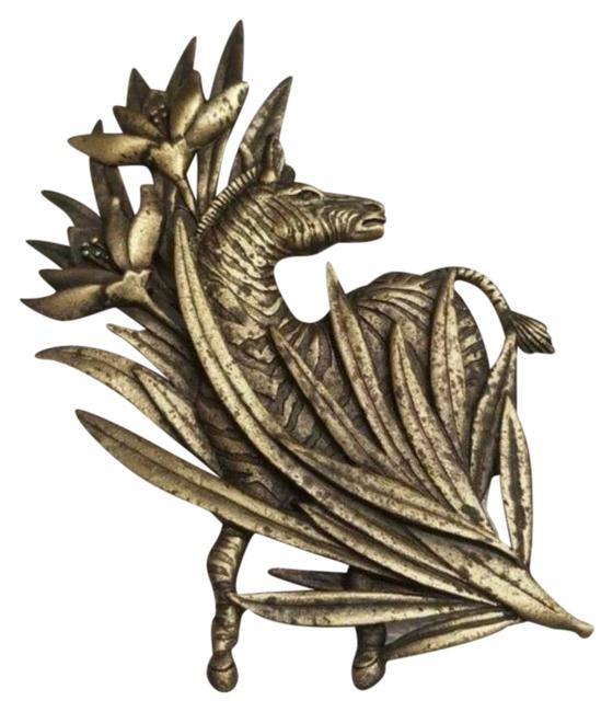 Vintage Zebra Brooch